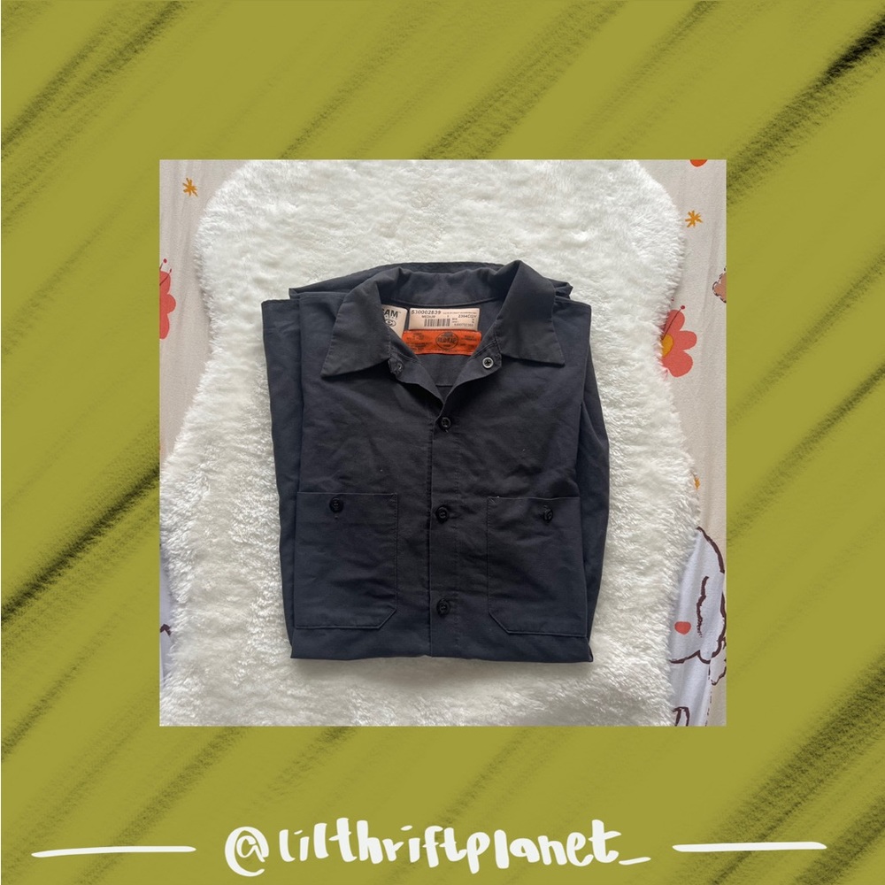 Vintage oversized black button shirt👕 🤍 Made in Honduras 🇭🇳